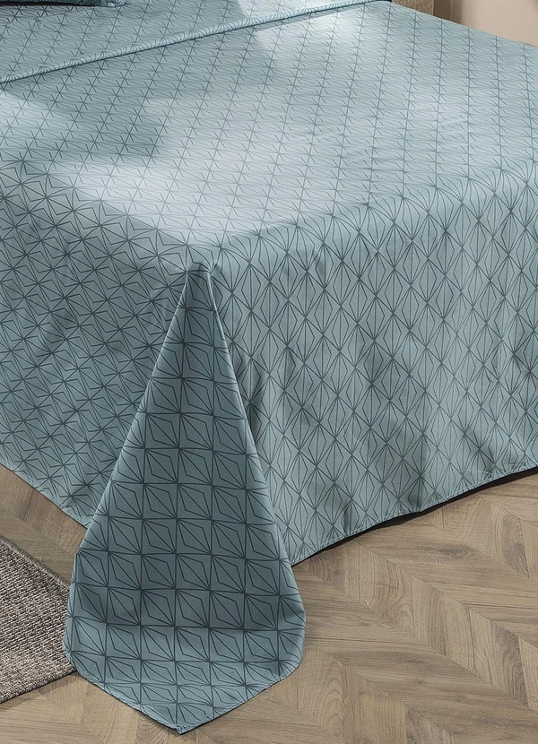 Mundo Lar - Jogo de Cama 150 Fios Geométrico Queen 4 Peças 3