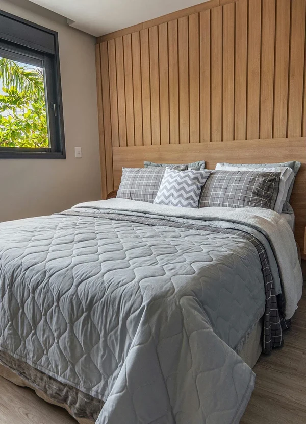 Mundo Lar - Jogo de Cama 150 Fios Grid King 4 Peças 7