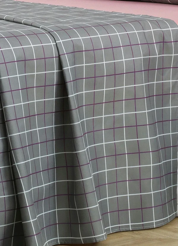 Mundo Lar - Jogo de Cama 150 Fios Grid Queen 4 Peças 4