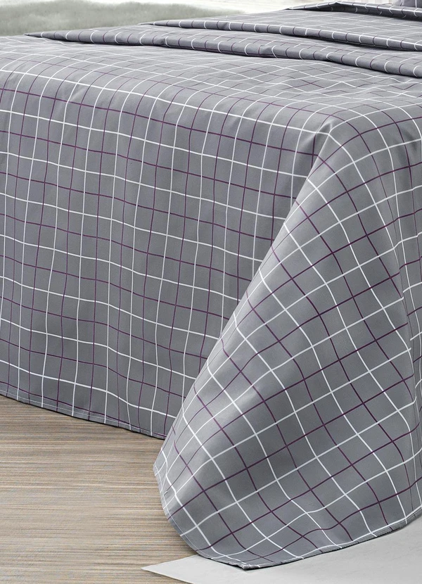 Ligasoft - Jogo de Cama 150 Fios Grid Queen 4 Peças 3