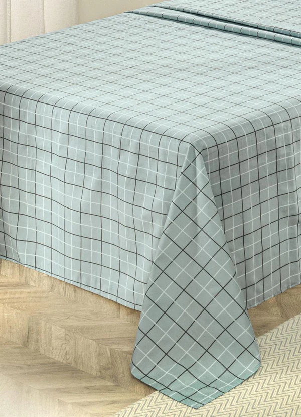 Mundo Lar - Jogo de Cama 150 Fios Grid Queen 4 Peças 3