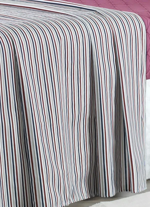 Mundo Lar - Jogo de Cama 150 Fios Listras King 4 Peças 4