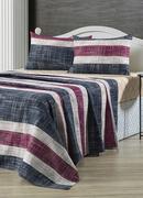 Jogo de Cama 150 Fios Listras Queen 4 Pe�as