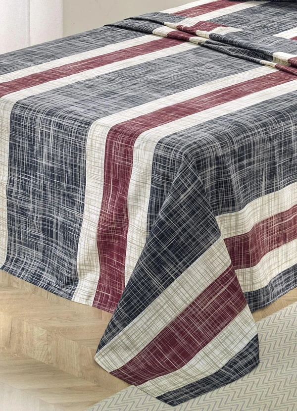 Mundo Lar - Jogo de Cama 150 Fios Listras Queen 4 Peças 3