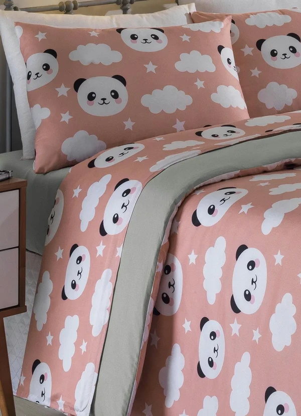 Mundo Lar - Jogo de Cama 150 Fios Panda Queen 4 Peças 4