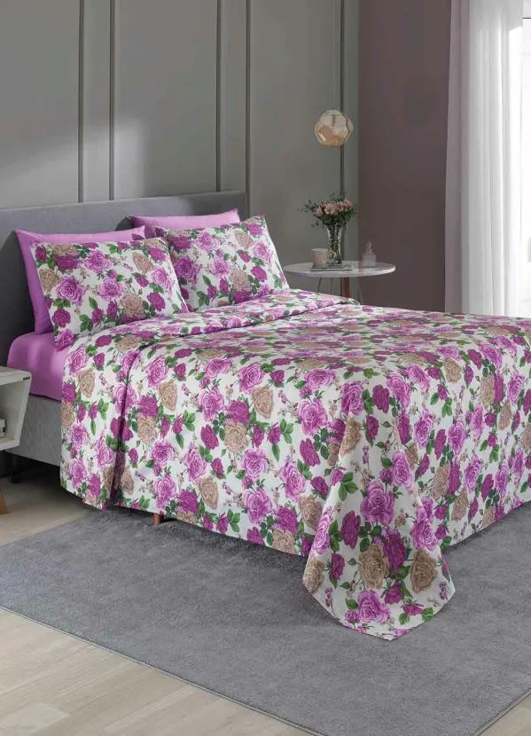 Teka - Jogo de Cama 150 Fios Rosa Queen 4 Peças