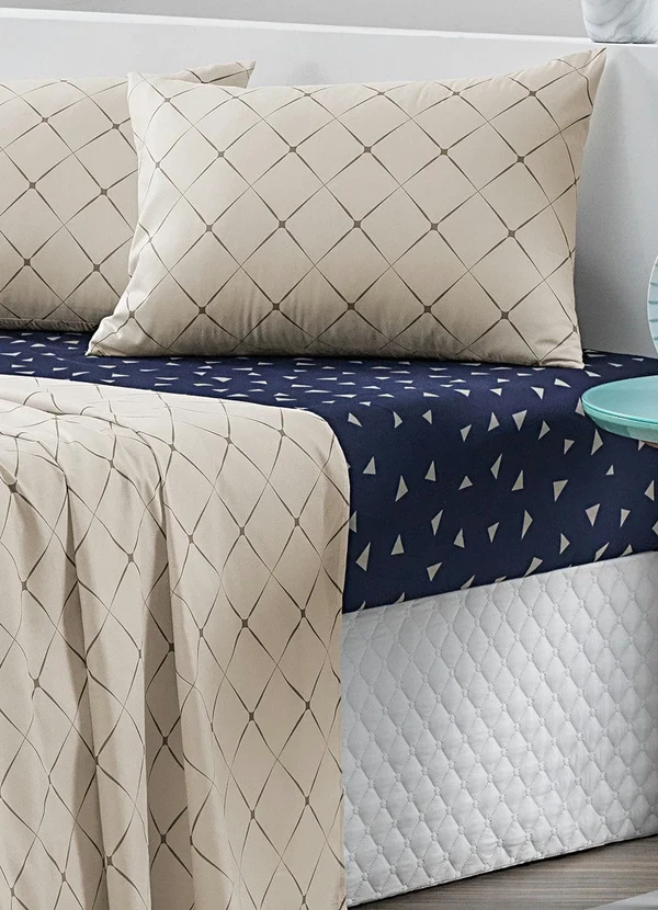 Mundo Lar - Jogo de Cama 150 Fios Rosa Queen 4 Peças 3