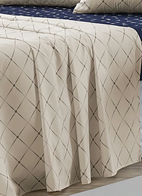 Mundo Lar - Jogo de Cama 150 Fios Rosa Queen 4 Peças 4