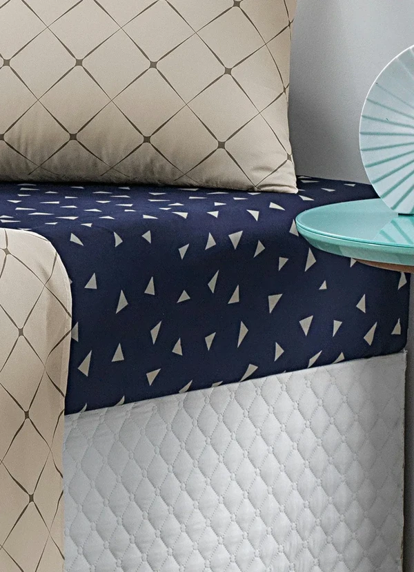 Mundo Lar - Jogo de Cama 150 Fios Rosa Queen 4 Peças 5