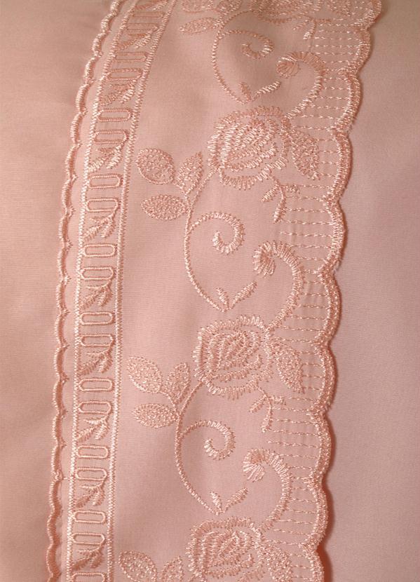 Mundo Lar - Jogo de Cama 200 Fios Rosa Claro Queen 4 Peças 6