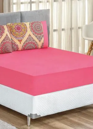 Lar e Lazer - Jogo de Cama 200 Fios Rosa Queen 3 Peças - LAR E LAZER