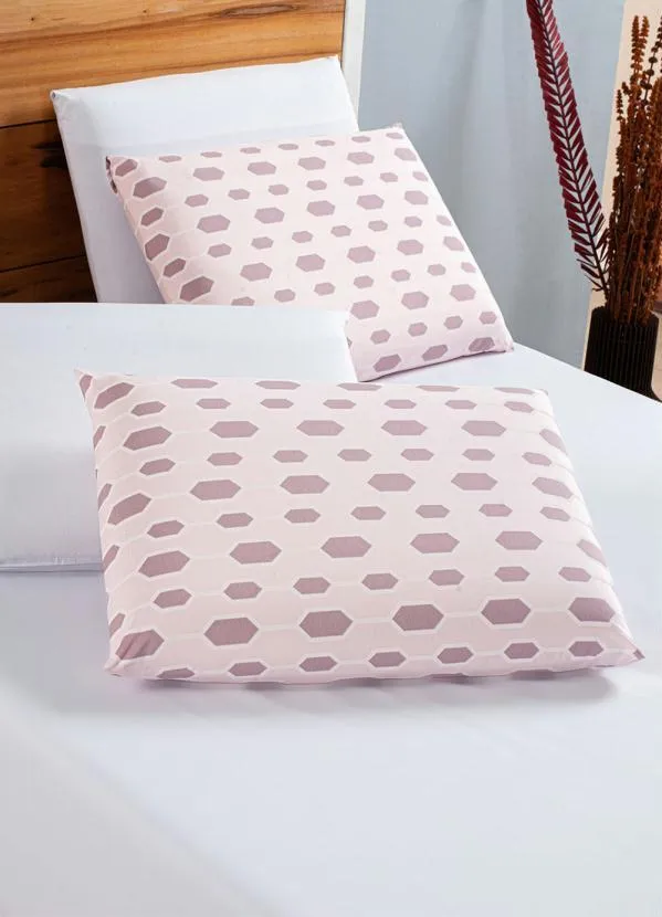 Lar e Lazer - Jogo de Cama 200 Fios Rosa Queen 3 Peças 2