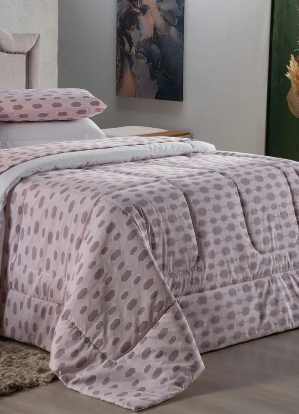 Lar e Lazer - Jogo de Cama 200 Fios Rosa Queen 3 Peças 4