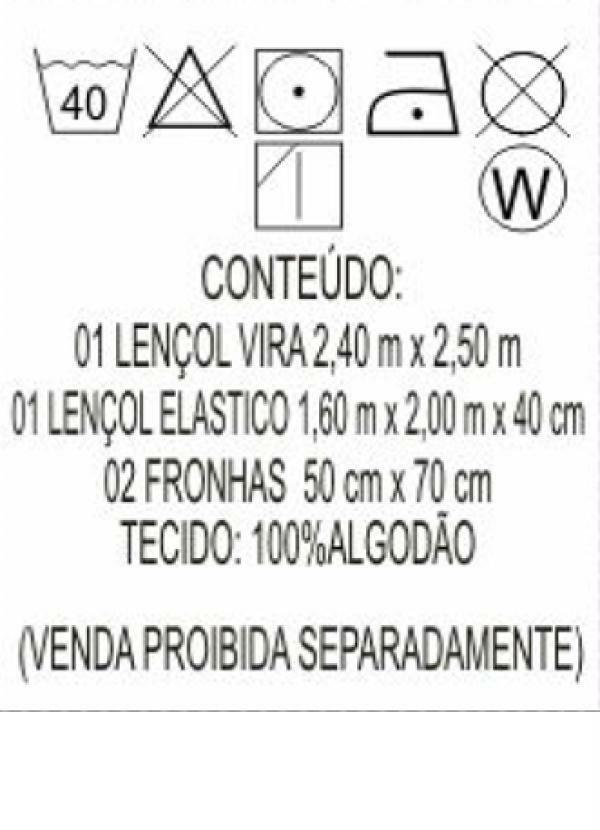 Kacyumara - Jogo de Cama 200 Fios Rosa Queen 4 Peças 4