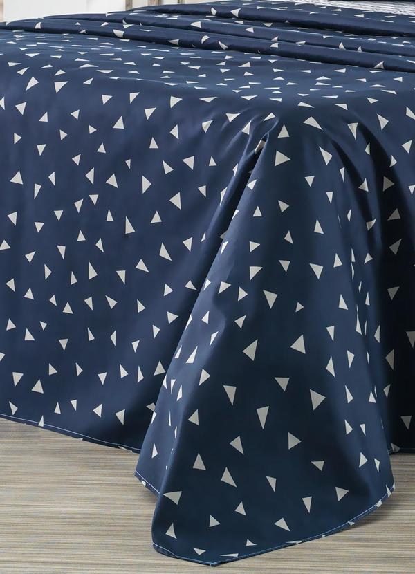 Ligasoft - Jogo de Cama Azul Queen 4 Peças 3