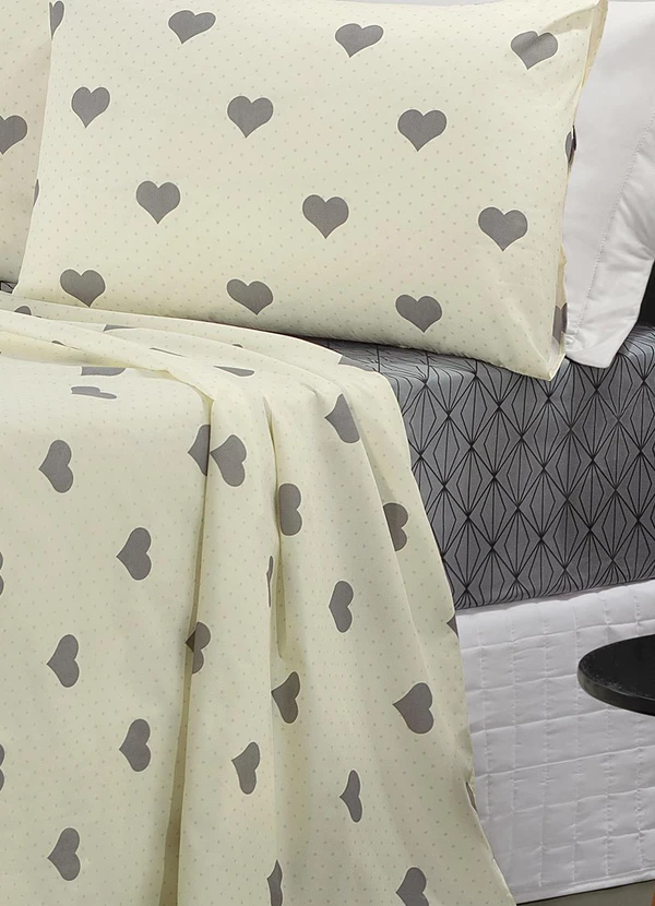 Ligasoft - Jogo de Cama Coração Queen 4 Peças 2