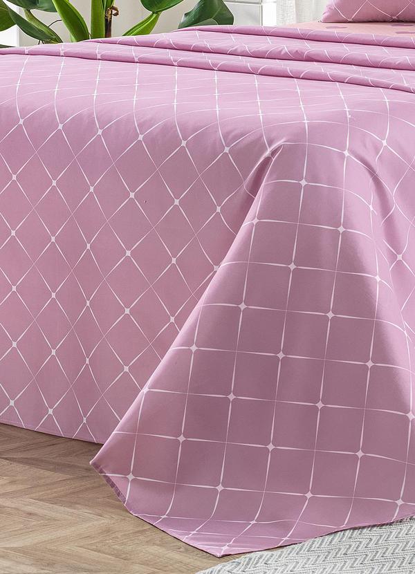 Ligasoft - Jogo de Cama Lilás Queen 4 Peças 3