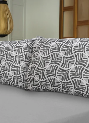 Portallar - Jogo de Cama Queen La Plata Cinza - PORTALLAR