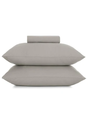 Rovi Home - Jogo de Cama Queen Malha Fio Penteado Cinza - ROVI HOME