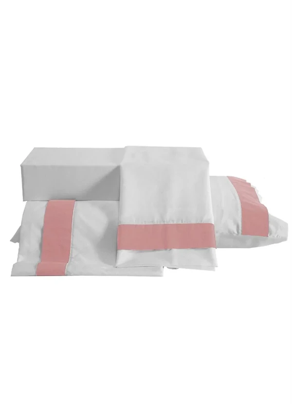 Lar e Lazer - Jogo de Cama Rosê Queen 4 Peças