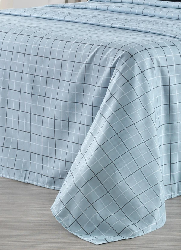 Ligasoft - Jogo de Cama Xadrez/Cinza Queen 4 Peças 3