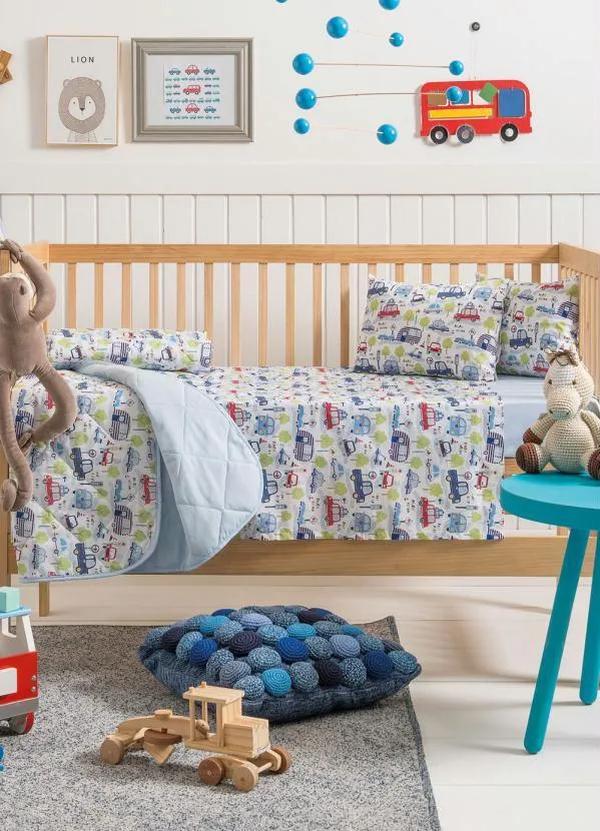 Santista - Jogo de Cama Carros Berço 3 Peças 1
