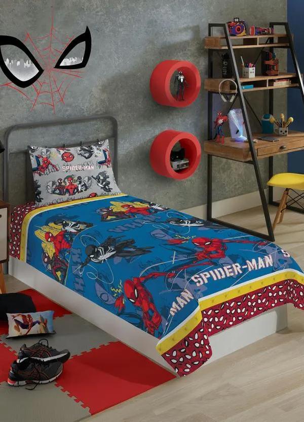 Lepper - Jogo de Cama Spider Solteiro 3 Peças