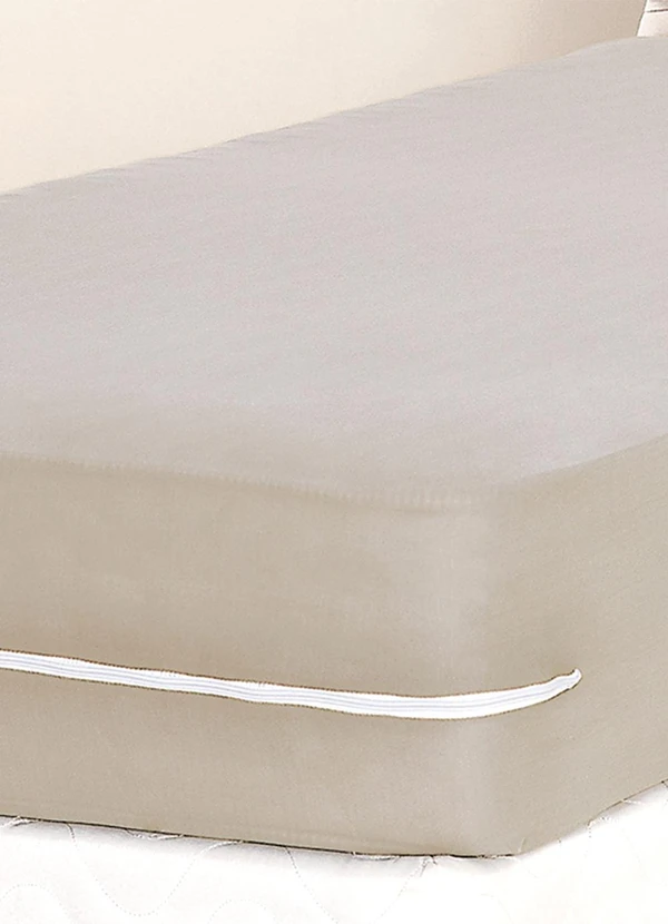 Lar e Lazer - Capa de Colchão Casal Bege 3