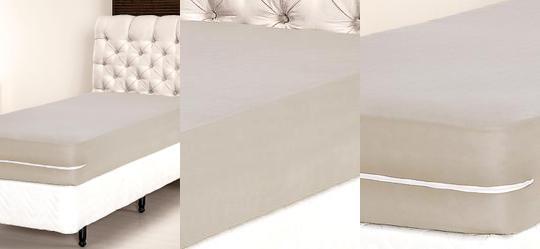 Capa de Colch�o Queen Bege