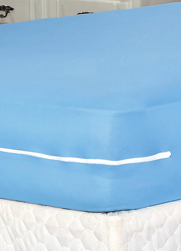 Lar e Lazer - Capa de Colchão Solteiro Azul 3