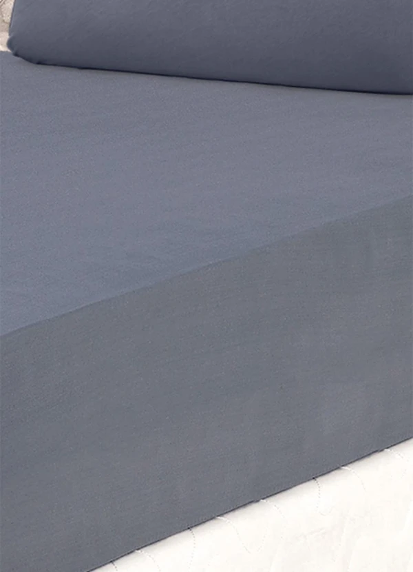 Lar e Lazer - Capa de Colchão Solteiro Cinza 2