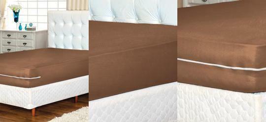 Capa de Colcho Solteiro Marrom