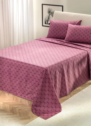 Mundo Lar - Jogo de Cama 150 Fios Azul Solteiro 3 Peças - MUNDO LAR