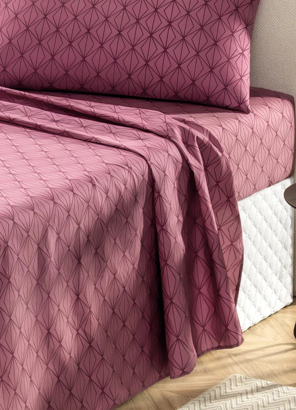 Mundo Lar - Jogo de Cama 150 Fios Azul Solteiro 3 Peças 2