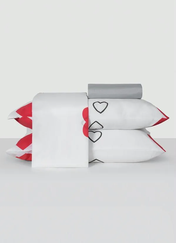 Mundo Lar - Jogo de Cama 150 Fios Branco Solteiro 3 Peças 2