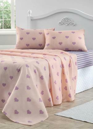 Jogo de Cama 150 Fios (Corao (Solteiro)) 3 Peas