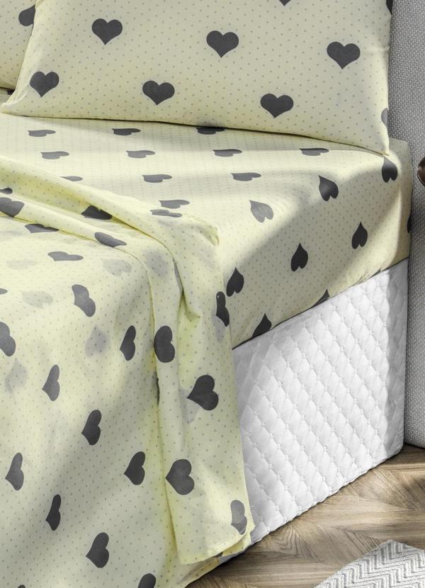 Mundo Lar - Jogo de Cama 150 Fios Floral Solteiro 3 Peças 2