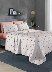 Jogo de Cama 150 Fios Salm�o Solteiro 3 Pe�as