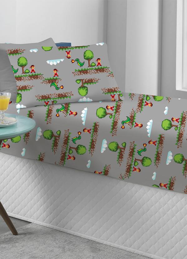 Portallar - Jogo de Cama Game Solteiro 2 Peças