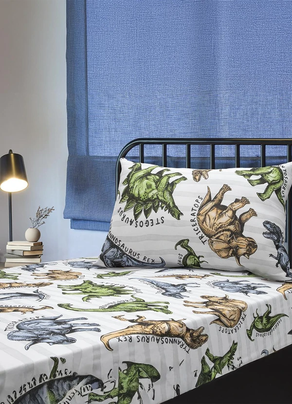 Portallar - Jogo de Cama Infantil Estampado/T-Rex 2 Peças 1