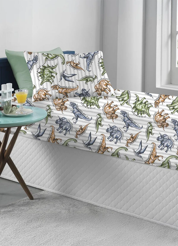 Portallar - Jogo de Cama Infantil Estampado/T-Rex 2 Peças 2