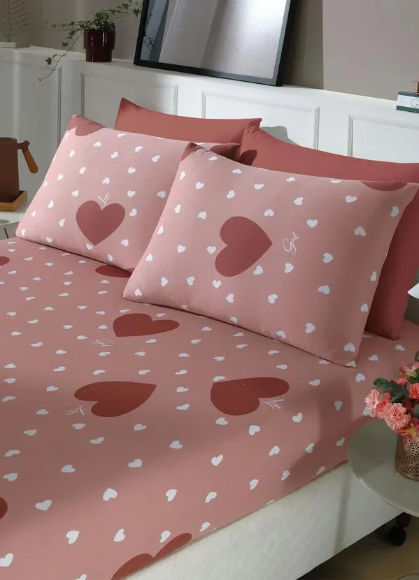 Mundo Lar - Jogo de Cama Malha Vermelho Solteiro 2 Peças 2