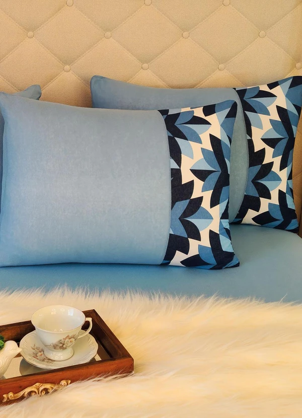 Lar e Lazer - Jogo de Cama Queen Azul 3 Peças 3