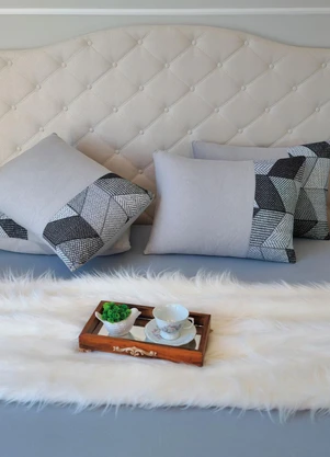 Lar e Lazer - Jogo de Cama Queen Cinza 3 Peças - LAR E LAZER
