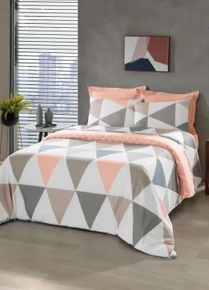 Mundo Lar - Jogo de Cama Rosa Solteiro 3 Peças - MUNDO LAR