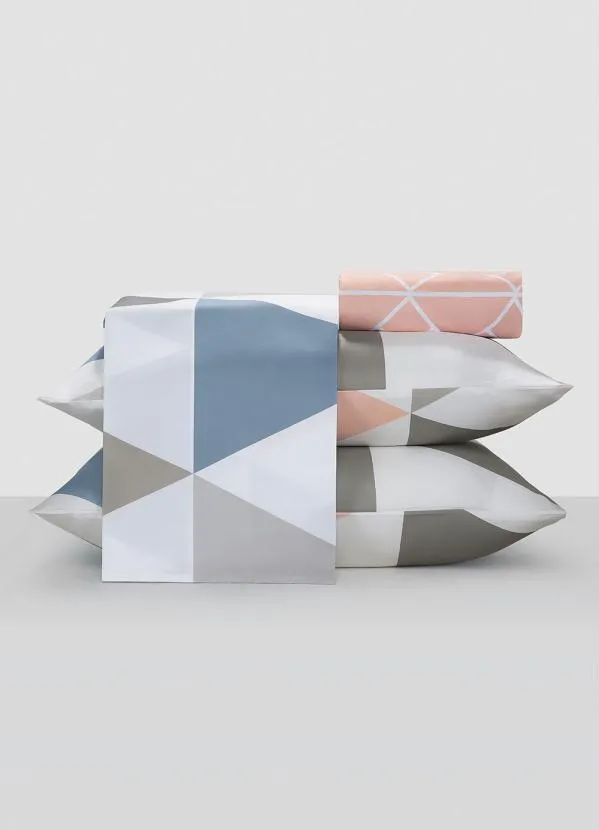 Mundo Lar - Jogo de Cama Rosa Solteiro 3 Peças 2