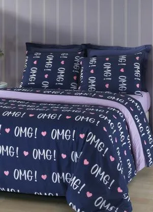 Mundo Lar - Jogo de Cama Roxo Solteiro 3 Peças - MUNDO LAR