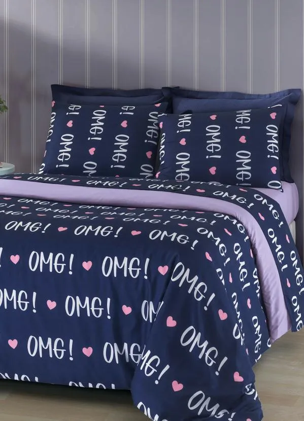 Mundo Lar - Jogo de Cama Roxo Solteiro 3 Peças 2