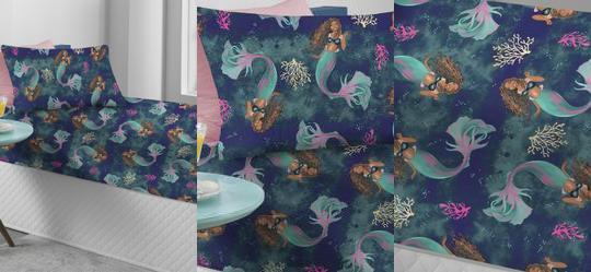 Jogo de Cama Sereia Solteiro 2 Pe�as