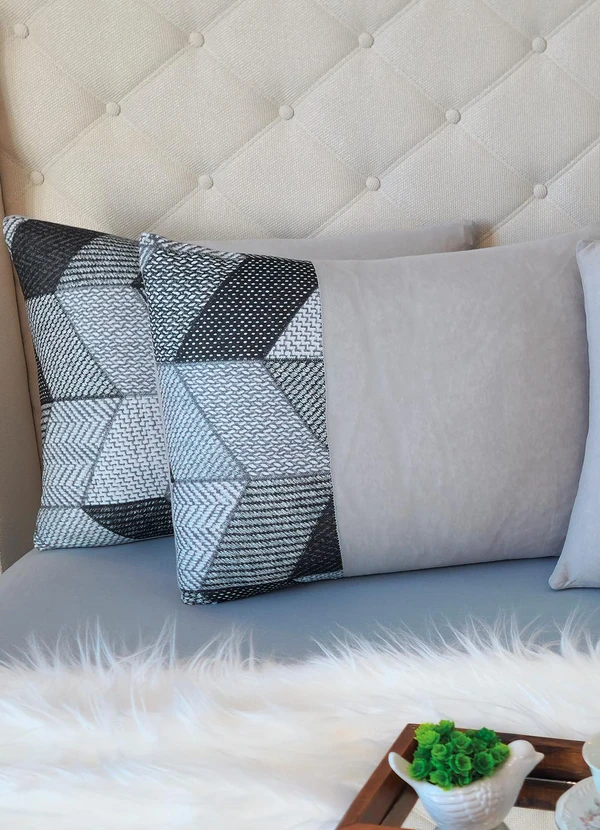 Lar e Lazer - Jogo de Cama Solteiro Cinza 2 Peças 2